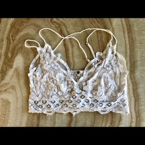 Free People Adella Bralette - White